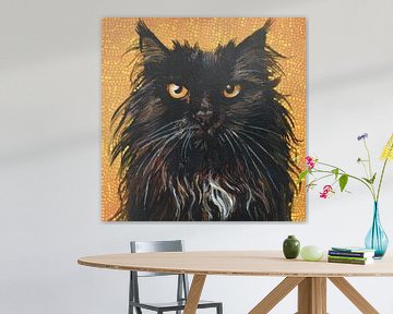Eine sehr mürrische Katze von Manon Elmendorp