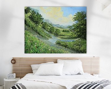 Example of the artwork in a room