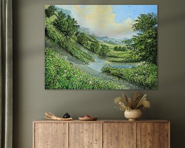 Example of the artwork in a room