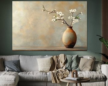 Rustieke bloesempracht in Beige van Studio BB