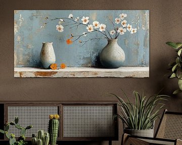Spring Blossom in Blue Vase by Studio BB