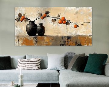 Orangen und Krüge