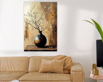 Japanse bloesemkunst in Goud ii van Studio BB