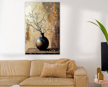 Japanse bloesemkunst in Goud ii van Studio BB