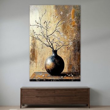 Japanse bloesemkunst in Goud ii van Studio BB