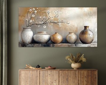 Stille Bloesems in Rustige Tinten van Studio BB