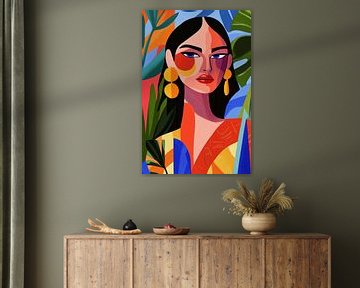 Kleurrijke Vrouw ii van Studio BB