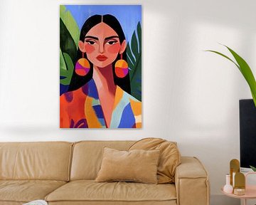 Kleurrijke Vrouw iii van Studio BB
