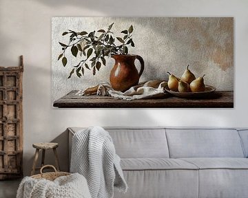Stilleven met Takken en Peren van Studio BB
