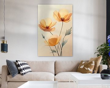 Boterbloemen in Geel iii van Studio BB
