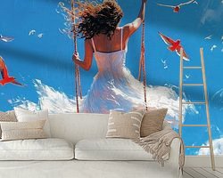 Example of the artwork in a room