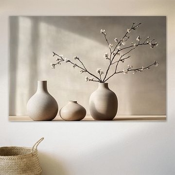 Trois vases en faïence dans les tons de terre iv sur Studio BB