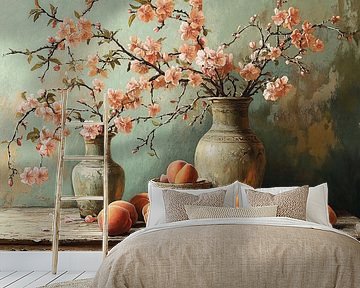 Still Life with Peach Blossoms iv by Studio BB