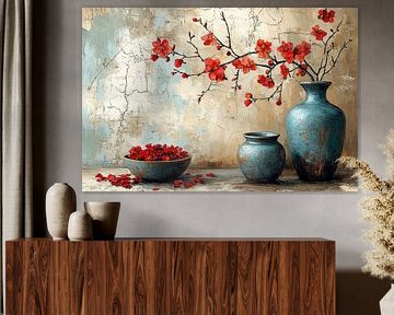The power of Red Blossom Branches ii by Studio BB