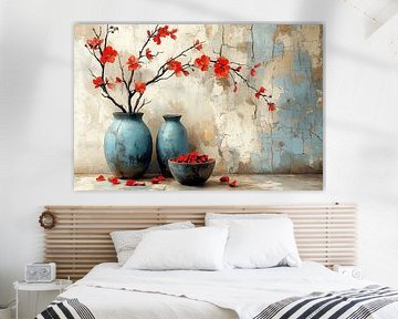The power of Red Blossom Branches iii by Studio BB