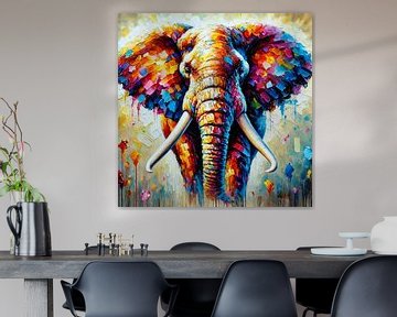 Abstract African Elephant by Eric Nagel