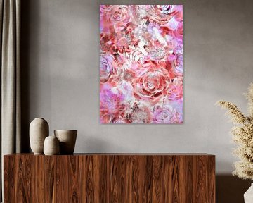 Bloemendroom in roze van Claudia Gründler