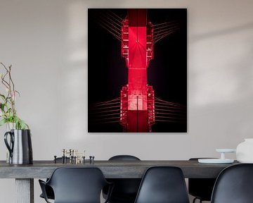 Willemsbrug van onderen van Hendrik Karremans