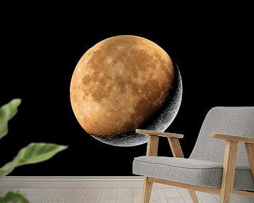 Zwei Monde bilden einen von Ruud van der Wees