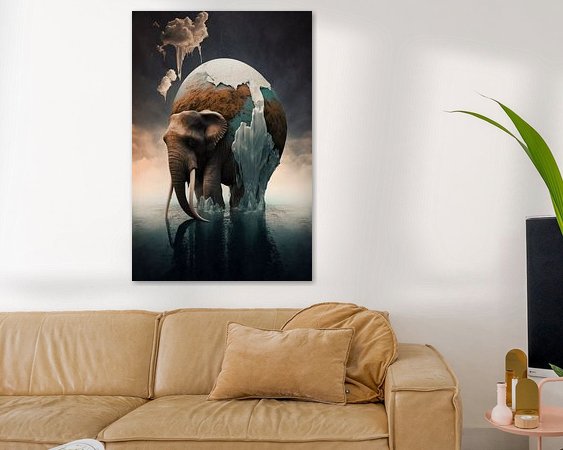 Example of the artwork in a room