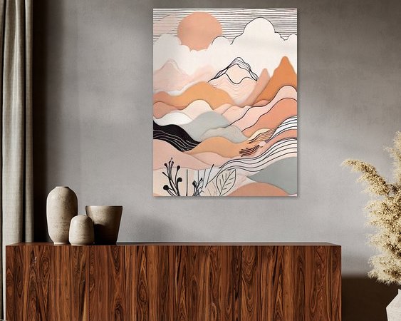 Example of the artwork in a room