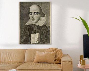 Surrealistische  Shakespeare gravure van Patricia Hofmeester