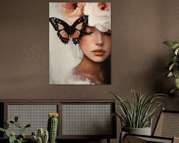 Butterfly girl, poëtisch portret van Atelier Pink Blossom