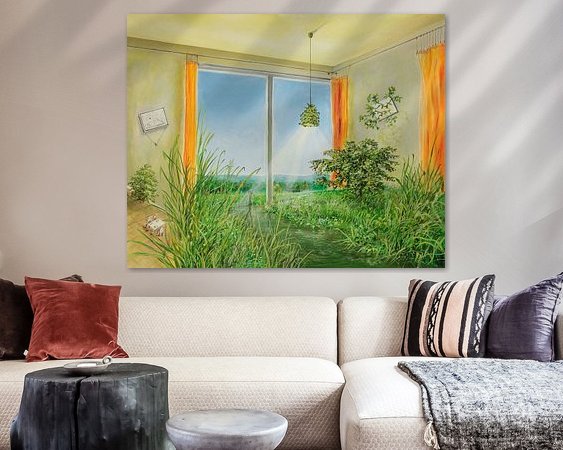 Example of the artwork in a room