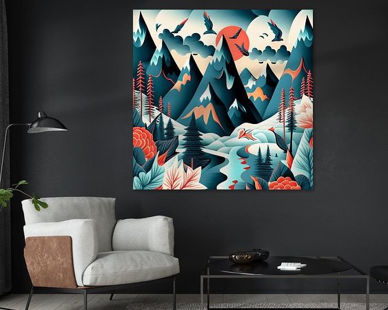 Example of the artwork in a room