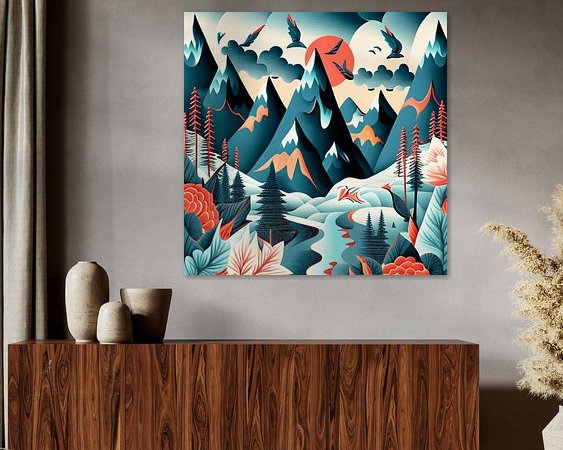 Example of the artwork in a room