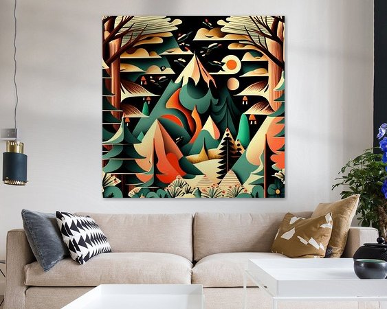 Example of the artwork in a room