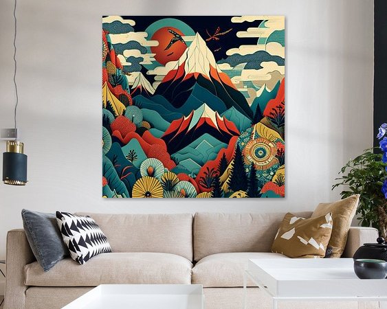 Example of the artwork in a room