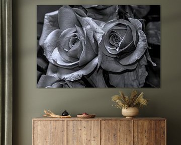 Zwart-wit : Roze liefde van Photoart-Naegele