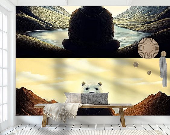 Example of the artwork in a room