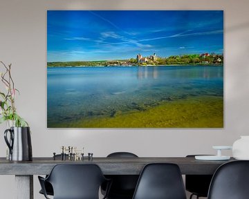 Uitzicht op de Süssen See bij Seeburg in Saksen-Anhalt van Andreas Völkel