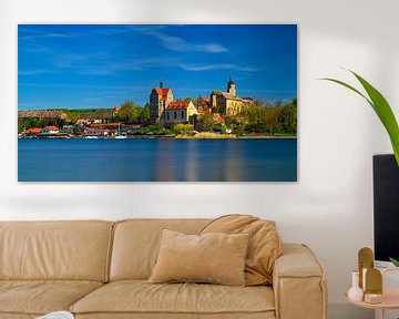 Uitzicht op de Süssen See bij Seeburg in Saksen-Anhalt van Andreas Völkel