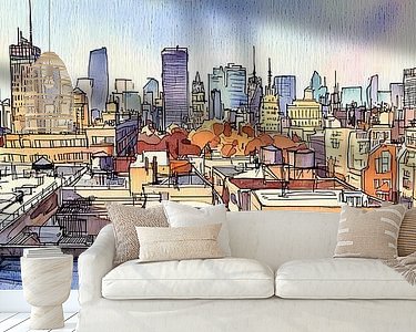 Example of the artwork in a room