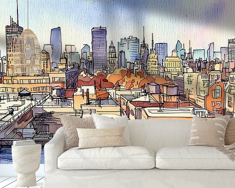 Example of the artwork in a room