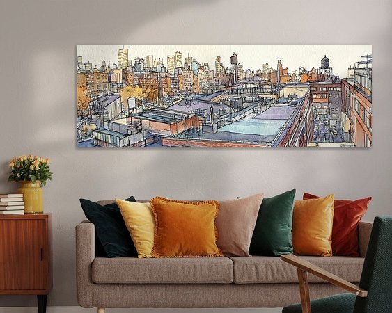 Example of the artwork in a room