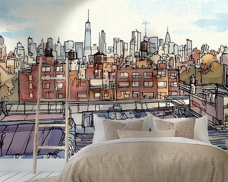 Example of the artwork in a room