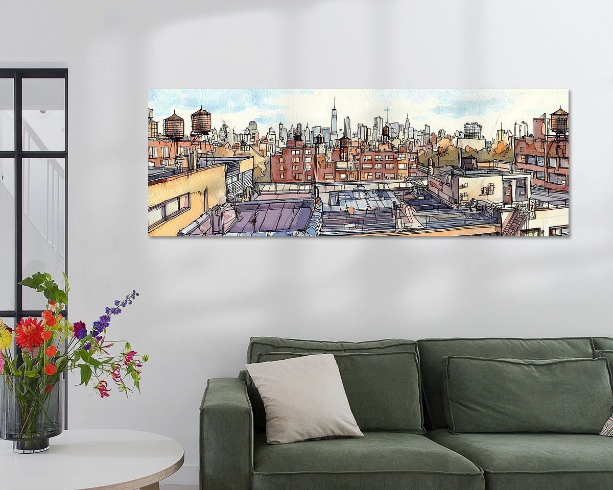 Example of the artwork in a room