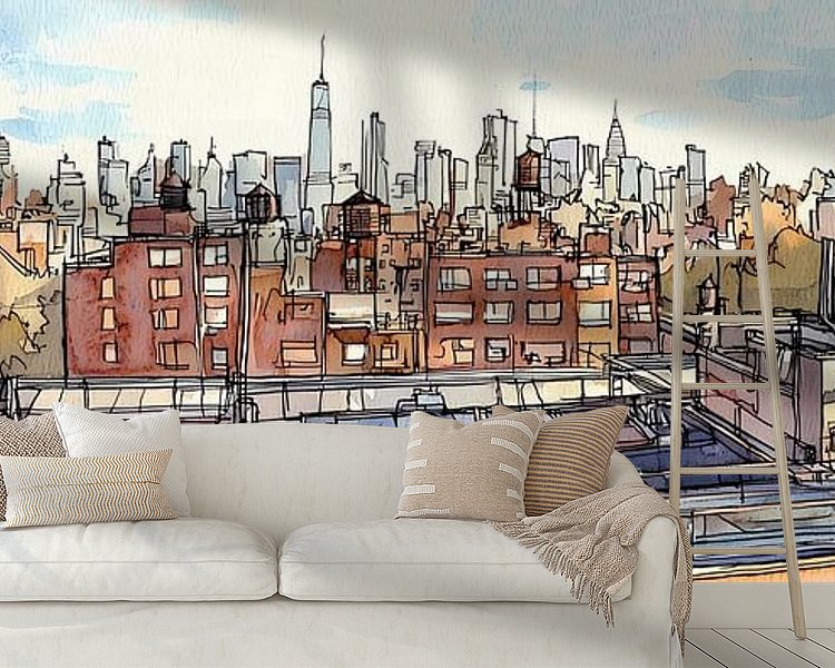 Example of the artwork in a room