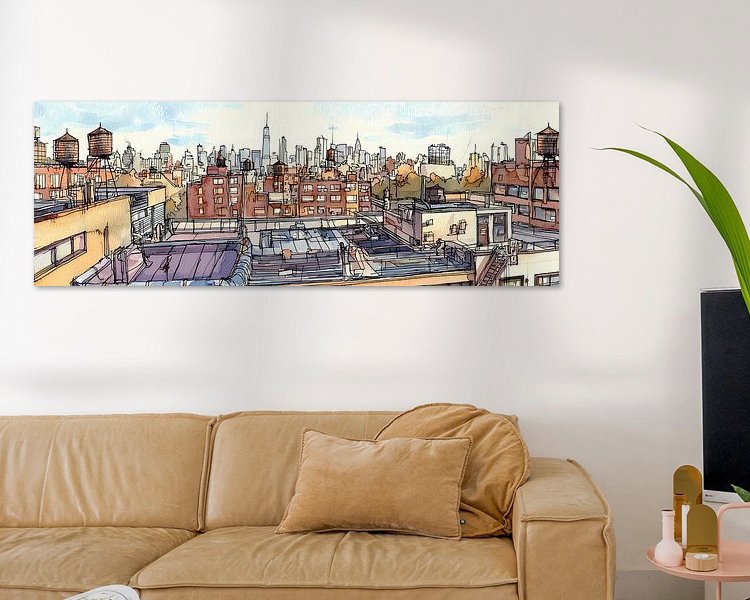 Example of the artwork in a room