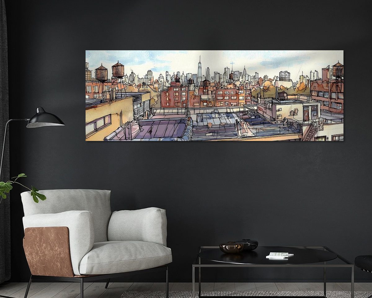Example of the artwork in a room