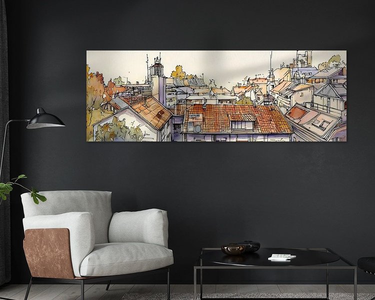 Example of the artwork in a room