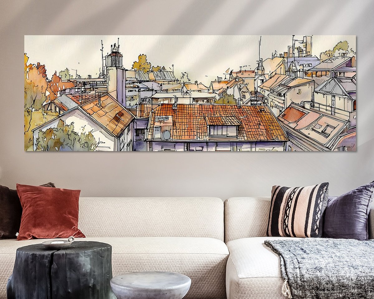 Example of the artwork in a room