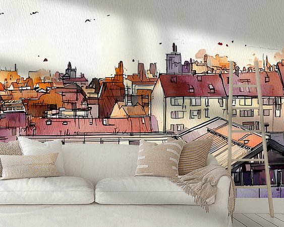 Example of the artwork in a room