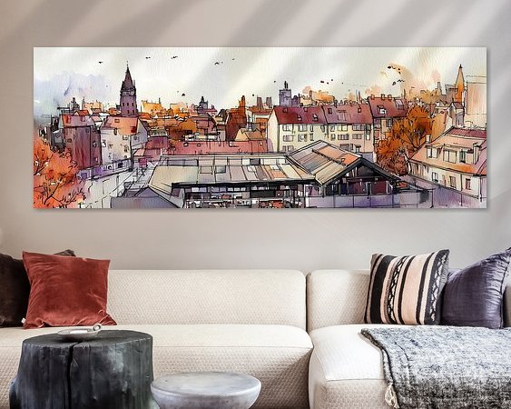 Example of the artwork in a room