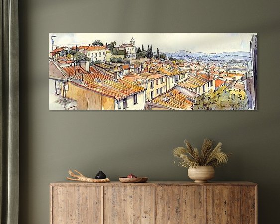 Example of the artwork in a room