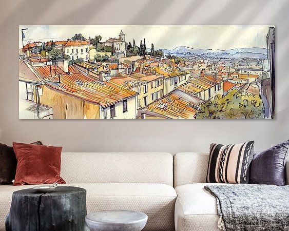 Example of the artwork in a room